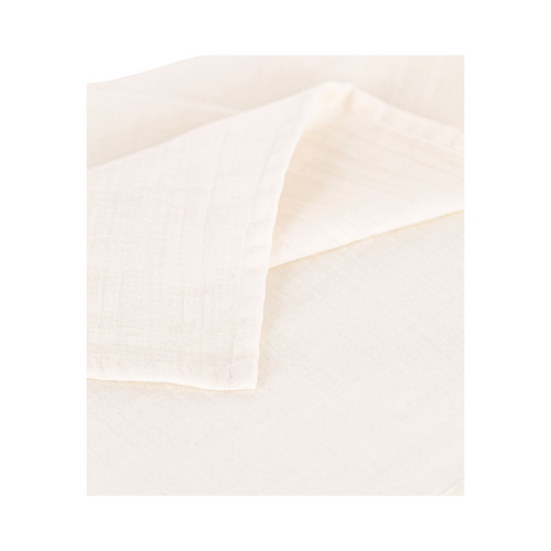 White cotton gauze muslin for baby