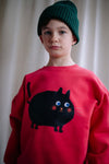 Meows-a-lot cropped sweater