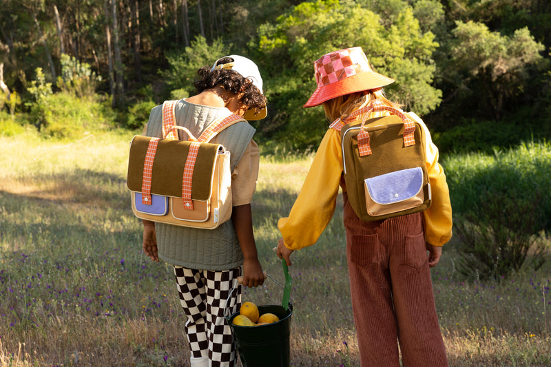 Farmhouse corduroy small backpack