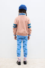 Blue dog stripes sweatshirt