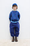 Pantalon de survêtement brodé Blue dog 