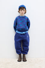 Pantalon de survêtement brodé Blue dog 