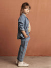 Mini hearts woven trousers