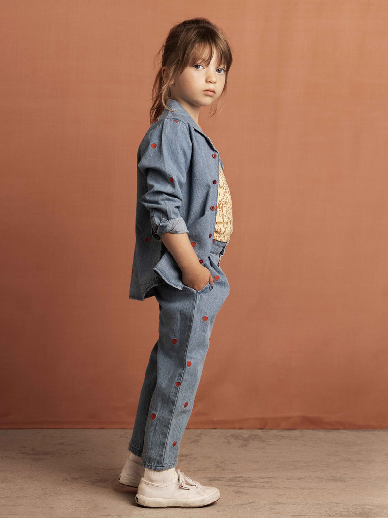 Mini hearts woven trousers