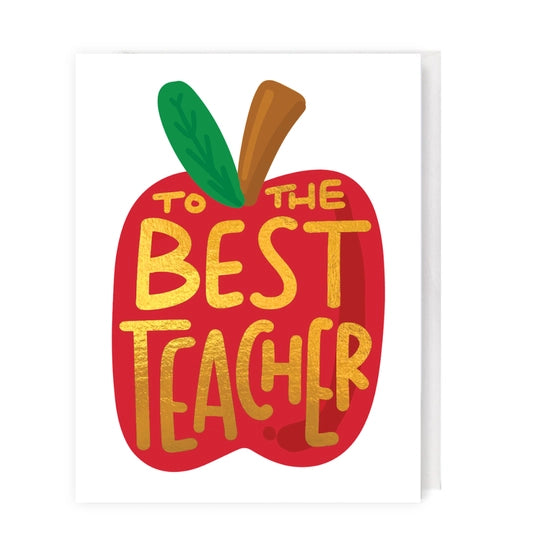 Carte de vœux Best Teacher 