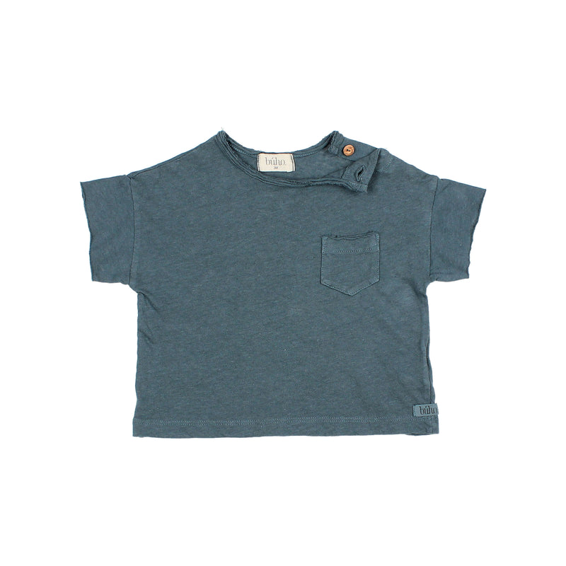 Baby pocket linen t-shirt