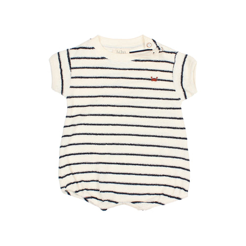 Baby terry stripes romper