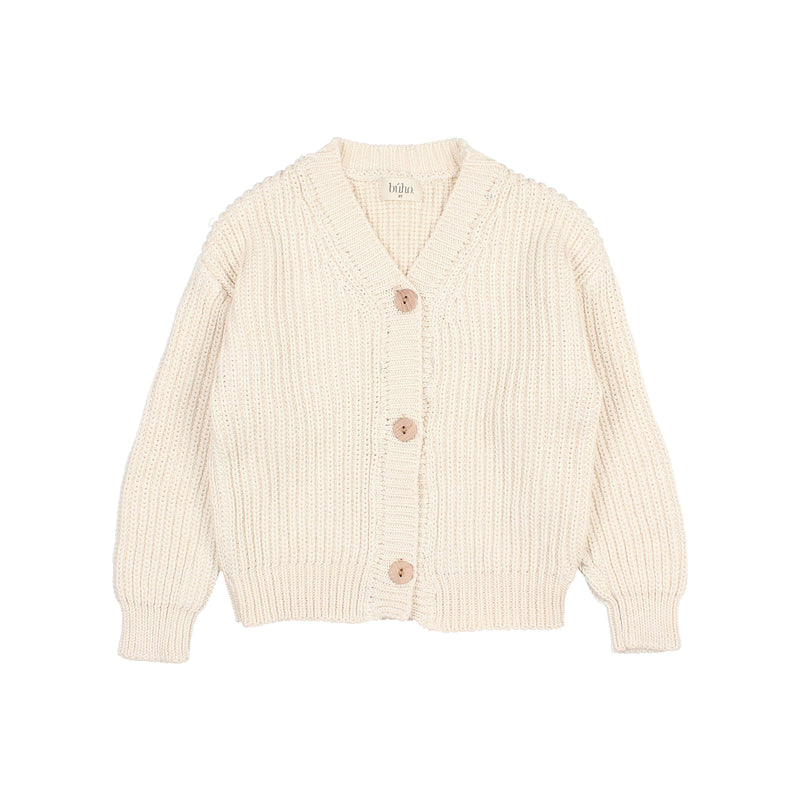 Cotton knit cardigan