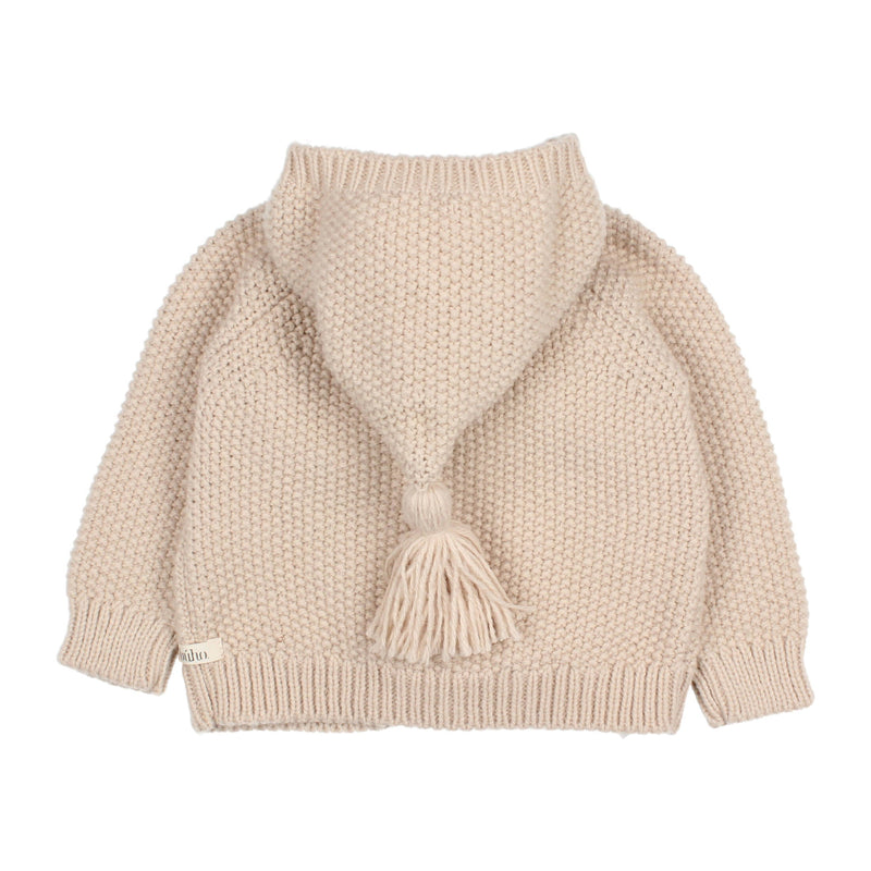 Baby hood cardigan