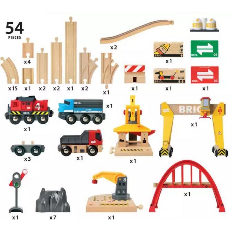 Cargo railway deluxe set