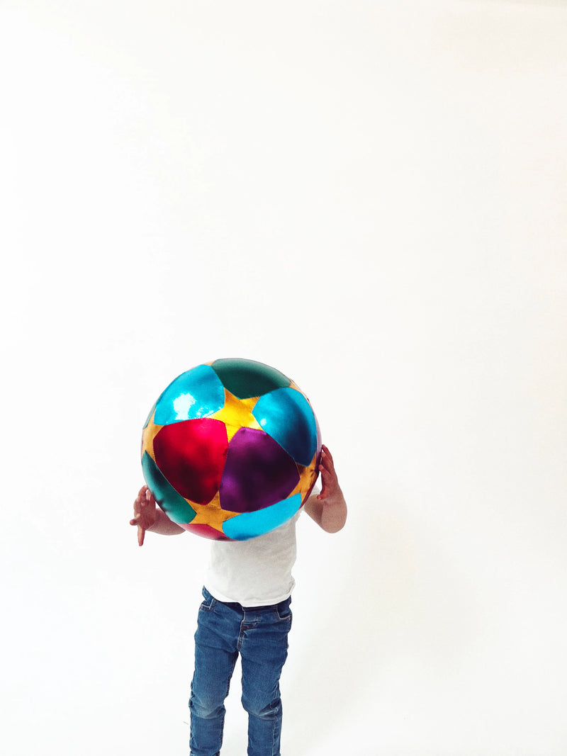 Multicolor balloon with stars