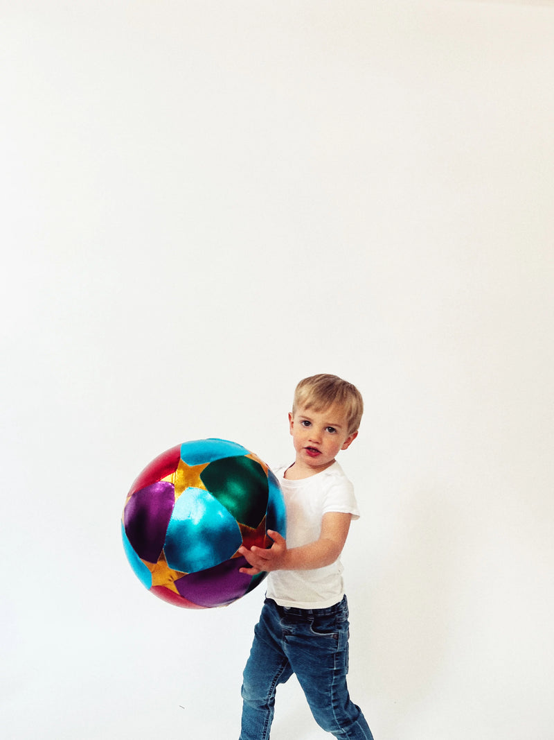 Multicolor balloon with stars