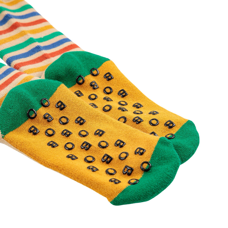 Chaussettes antidérapantes à rayures