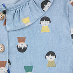 Robe en jean pâle Game Pawns