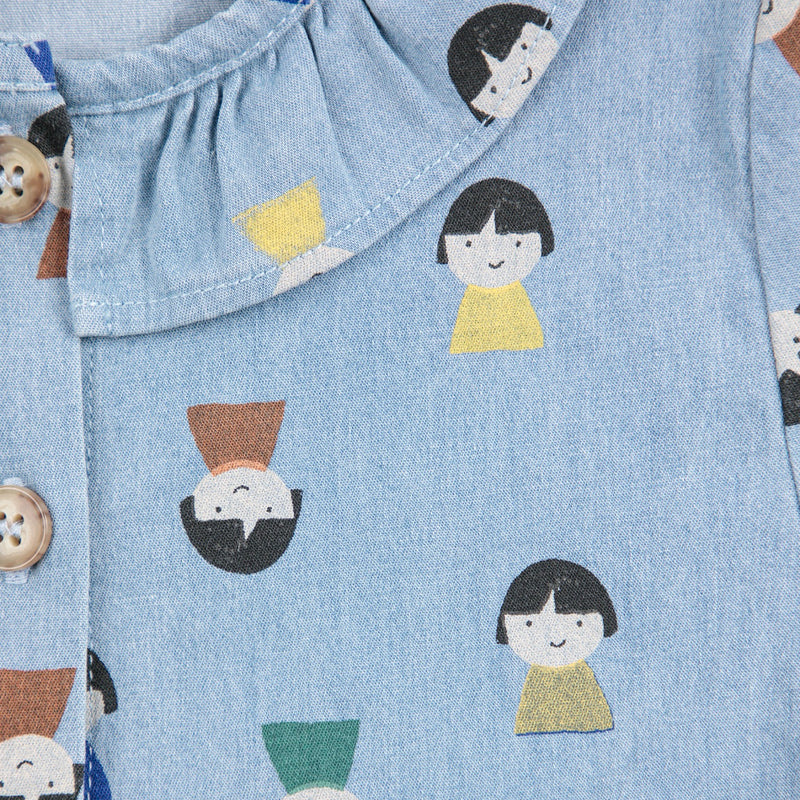 Robe en jean pâle Game Pawns