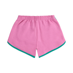 Pink color block shorts