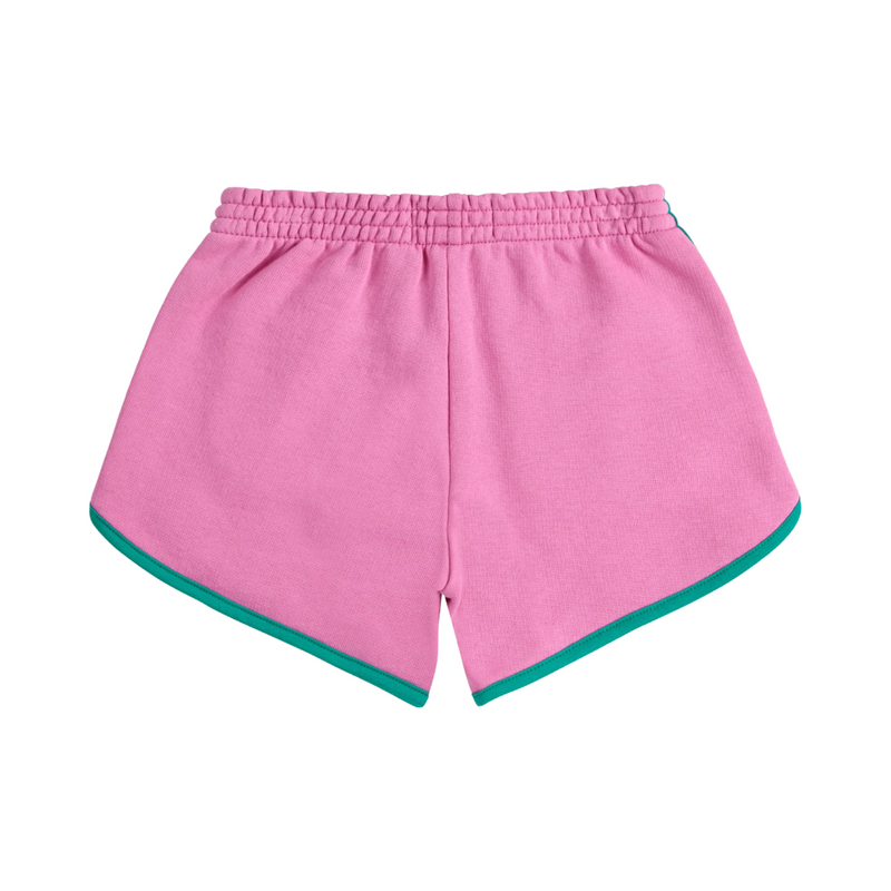 Pink color block shorts