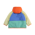 Color block reversible light anorak