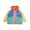 Color block reversible light anorak