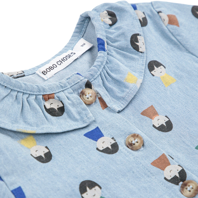 Robe en jean pâle Game Pawns