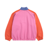 Smiling color block 1/4 zipped sweatshirt