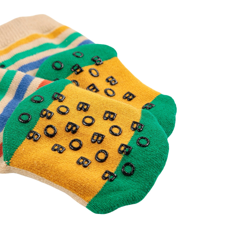 Chaussettes antidérapantes à rayures