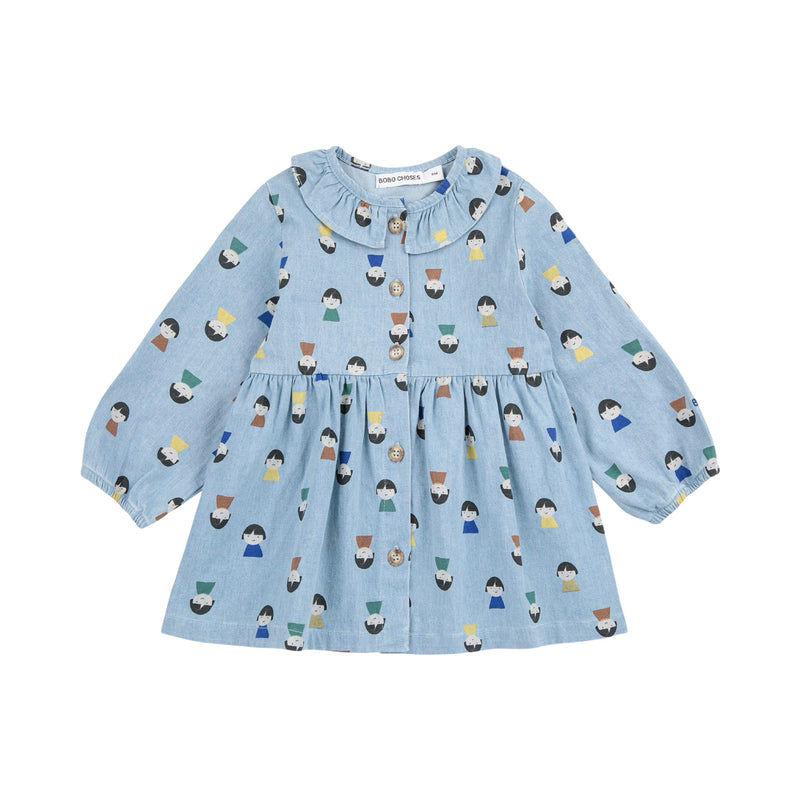 Robe en jean pâle Game Pawns