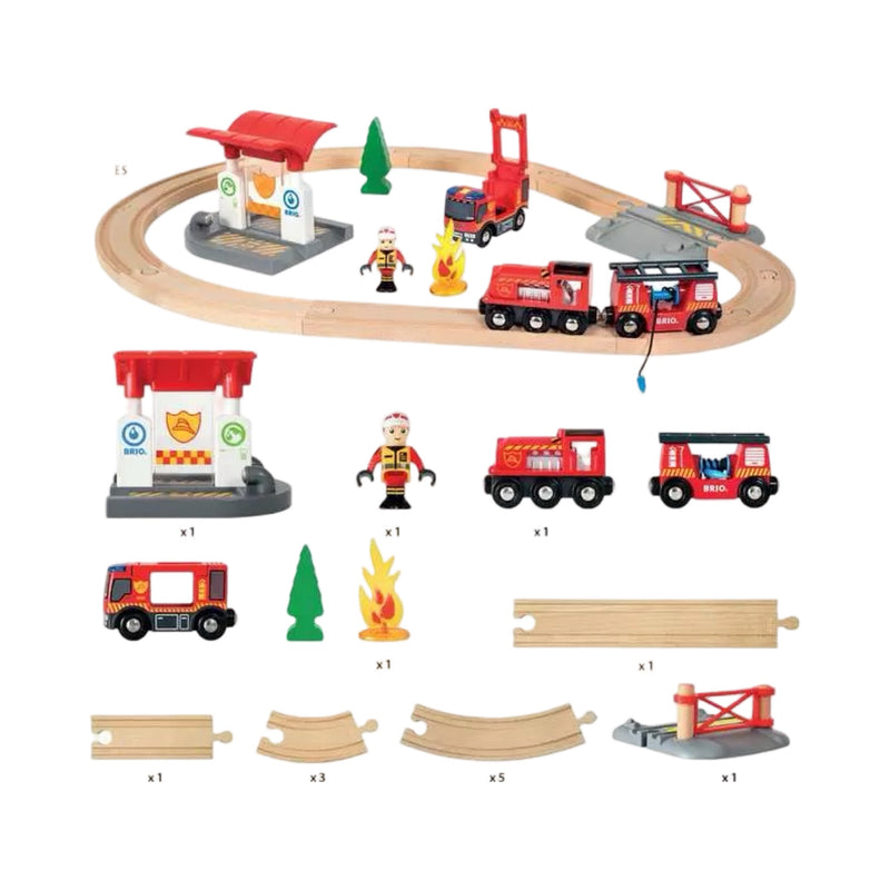 Firefighter train set