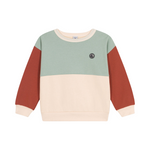 Colorblock fleece sweatshirt