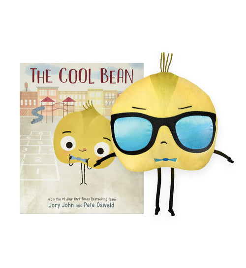 Peluche et livre The cool bean