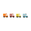 Avenue du Moulin Set of 4 wooden trucks