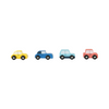 Avenue du Moulin Set of 4 wooden cars