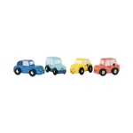 Avenue du Moulin Set of 4 wooden cars