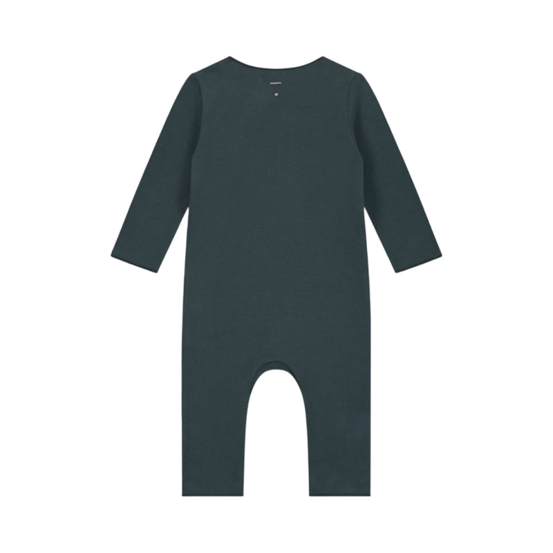 Baby suit with snaps