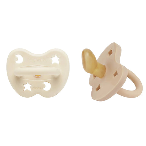 Natural rubber pacifier orthodontic two-pack