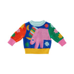 Rainbow valley knit jumper