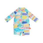 Long sleeve super suit rainbow reef