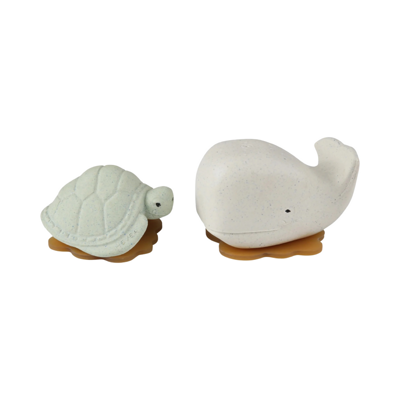 Squeeze'n'splash whale & turtle bath toys gift set