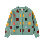 Square block cardigan