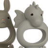 2 pack fruit feeding pacifier dragon and bunny
