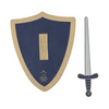 Knight sword and shield