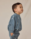 Silver moons relaxed fleece sweatshirt