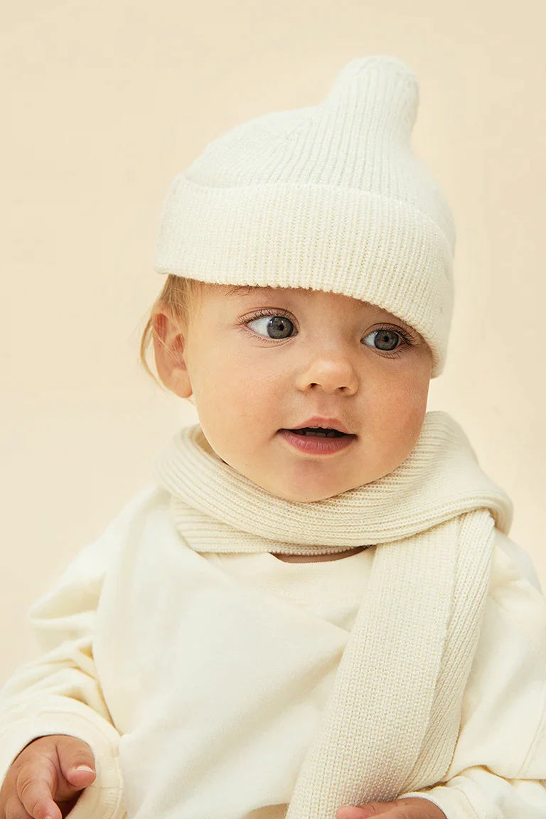 Écharpe tricotée pour bébé