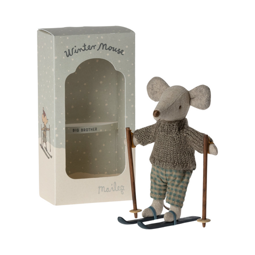 Big brother winter mouse with ski set