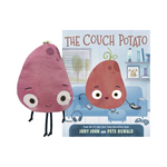 Peluche et livre The couch potato 