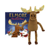 Elmore the Christmas moose doll and book