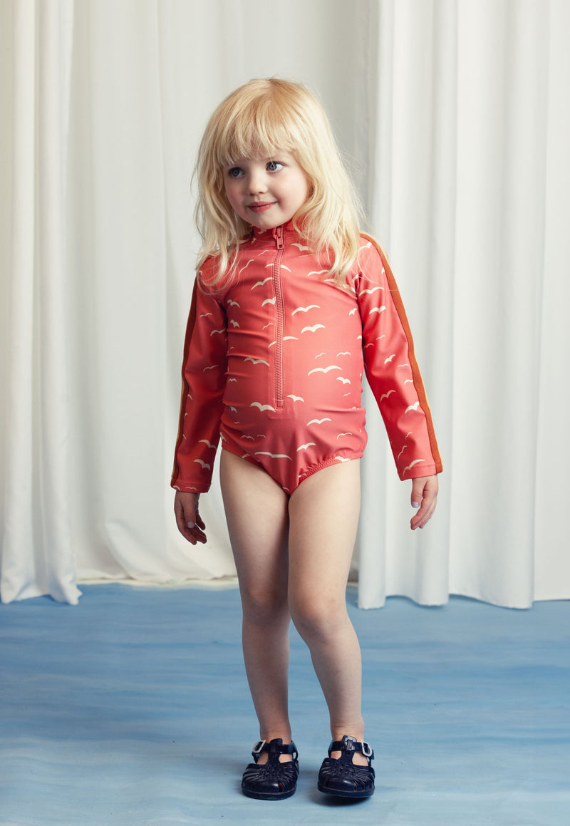 Seagull long sleeve swimsuit
