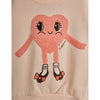 Heart in shoes chenille sweatshirt