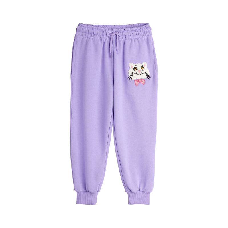 Cat chenille sweatpants