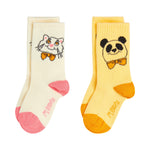Cat & panda 2-pack socks